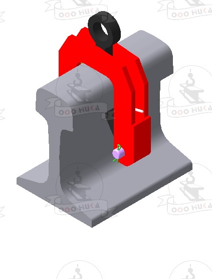 Захват для рельс кулачкового типа 7НКж