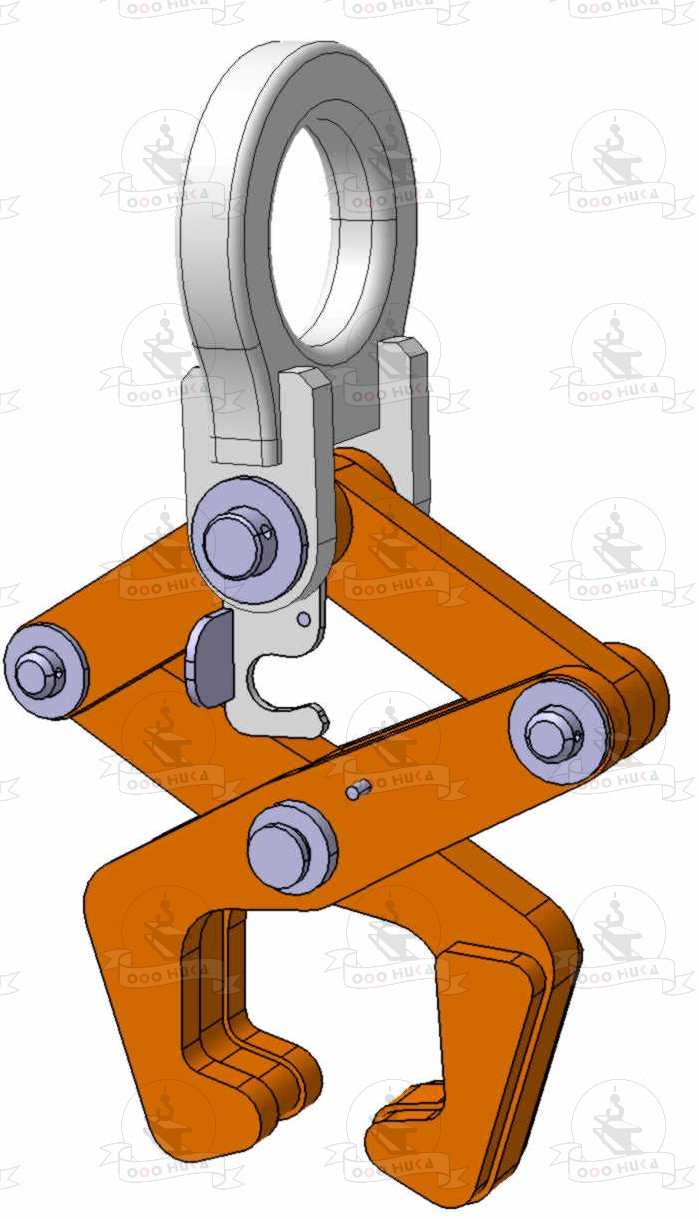 Захват для рельс с пружинным фиксатором 17НКж