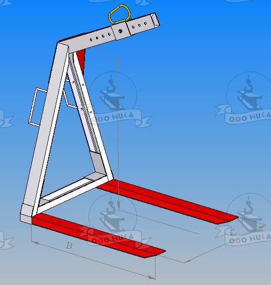 Захват для поддона с кирпичом 6НК1