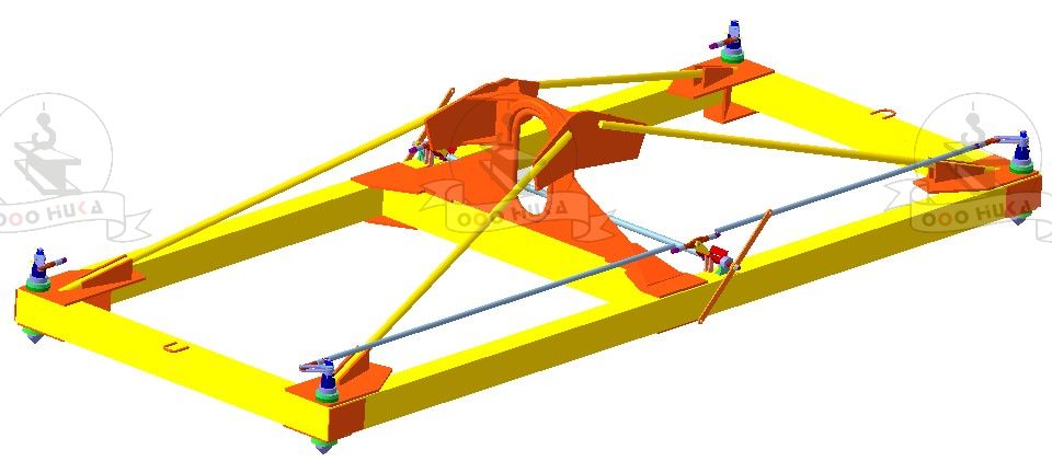 Траверса-спредер для 20-ти, 40-ка футовых контейнеров Траверса-спредер для 20-ти, 40-ка футовых контейнеров