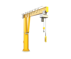 Кран консольный с ручным поворотом консоли